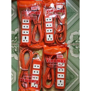 Ổ cắm siêu chịu tải lõi sứ liền dây chống cháy chập điên VINAMAX