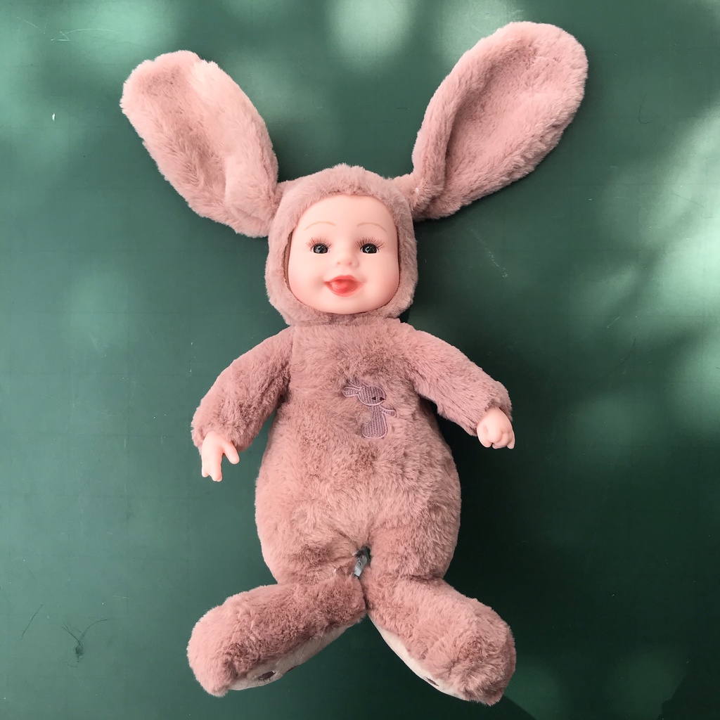 Búp bê tai thỏ có nhạc ru ngủ nhiều bài hát dành cho bé