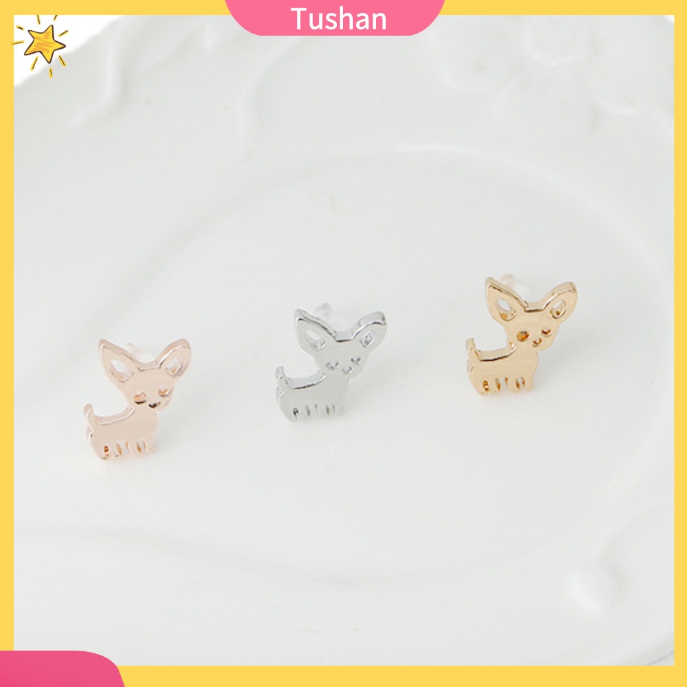 Khuyên tai nữ trang tạo hình chú chó ngộ nghĩnh