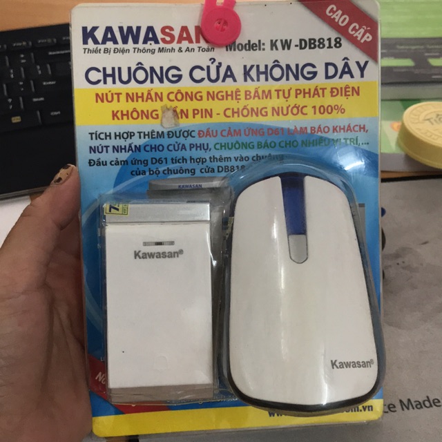 Bộ chuông cửa không dây Kawasan