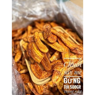 CHUỐI SẤY MÈ GỪNG GIÒN