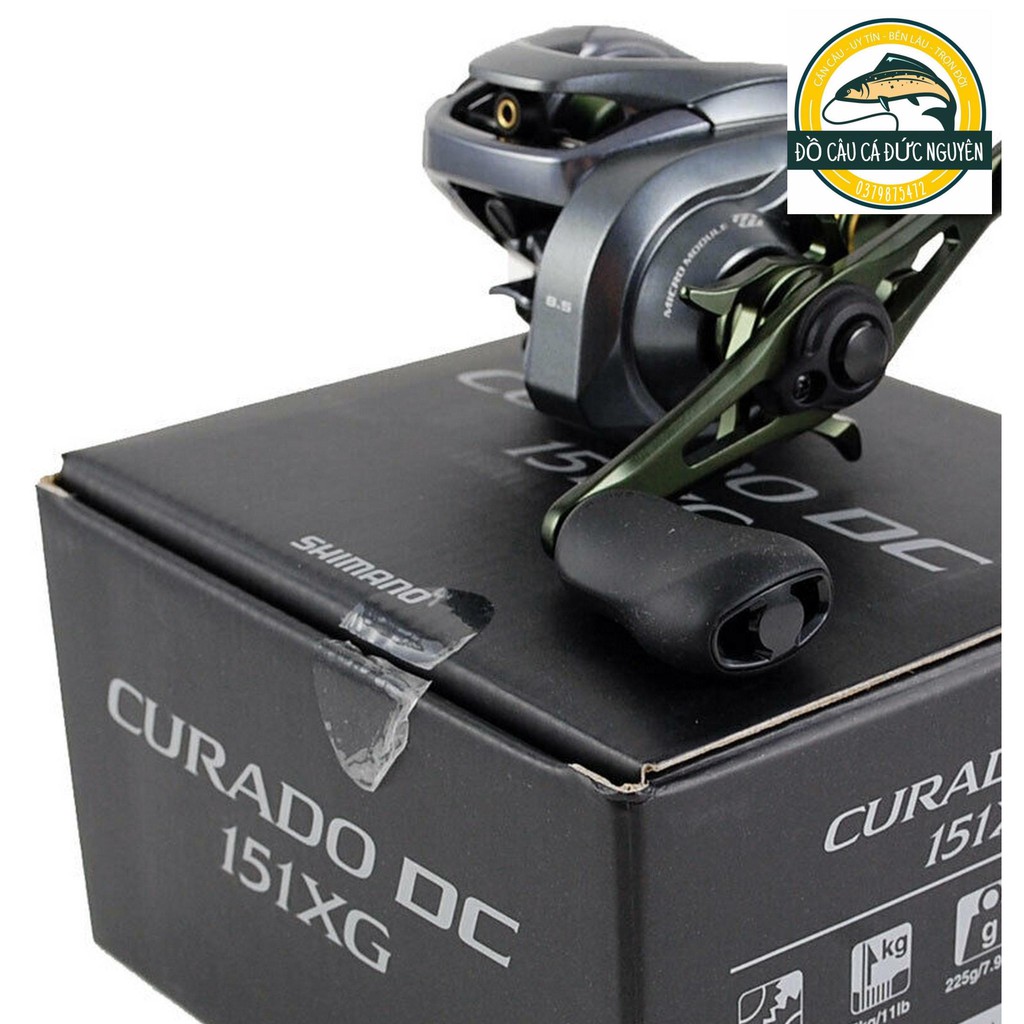 Máy câu cá nằm ngang chính hãng Shimano Baitcast Curado DC 151XG ĐỒ CÂU CÁ ĐỨC NGUYÊN