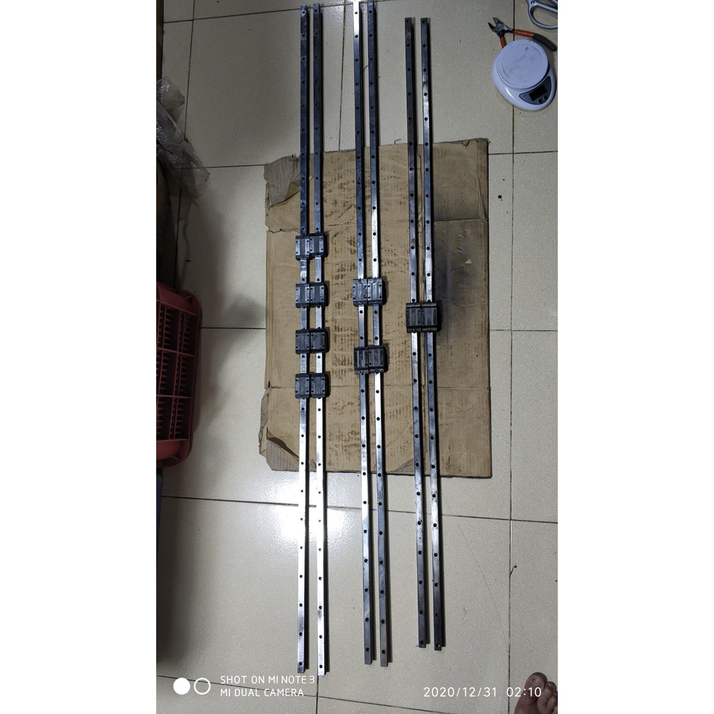 Ray trượt cũ size ngắn, bản 20 tháo máy