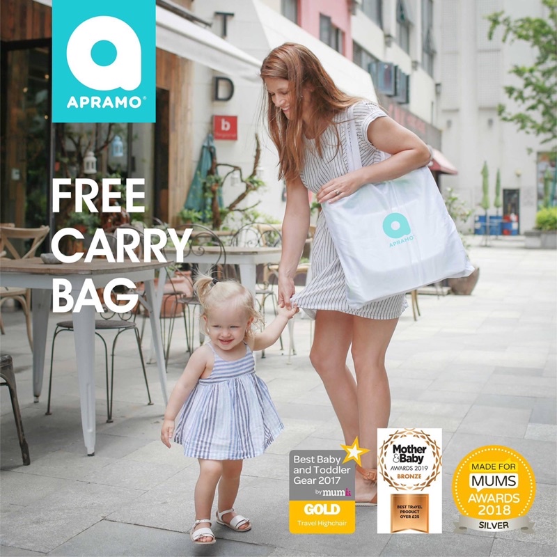 GHẾ ĂN DẶM GẤP GỌN APRAMO 🇬🇧