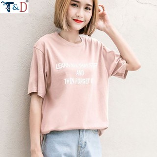 ÁO THUN NỮ LEARN CÁ TÍNH