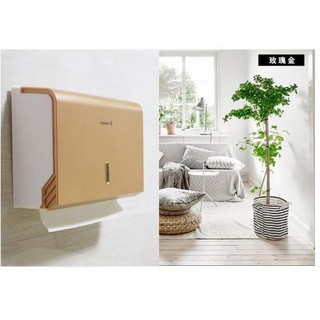 HỘP ĐỰNG GIẤY LAU TAY TREO TƯỜNG CAO CẤP NHỰA VÀNG