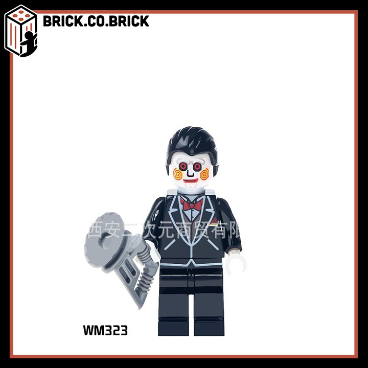 WM6003 - Xếp hình minifigure và non lego phim kinh dị Jason Voorhees, Ghostface, Feddy - Đồ Chơi Lắp Ghép Sáng Tạo