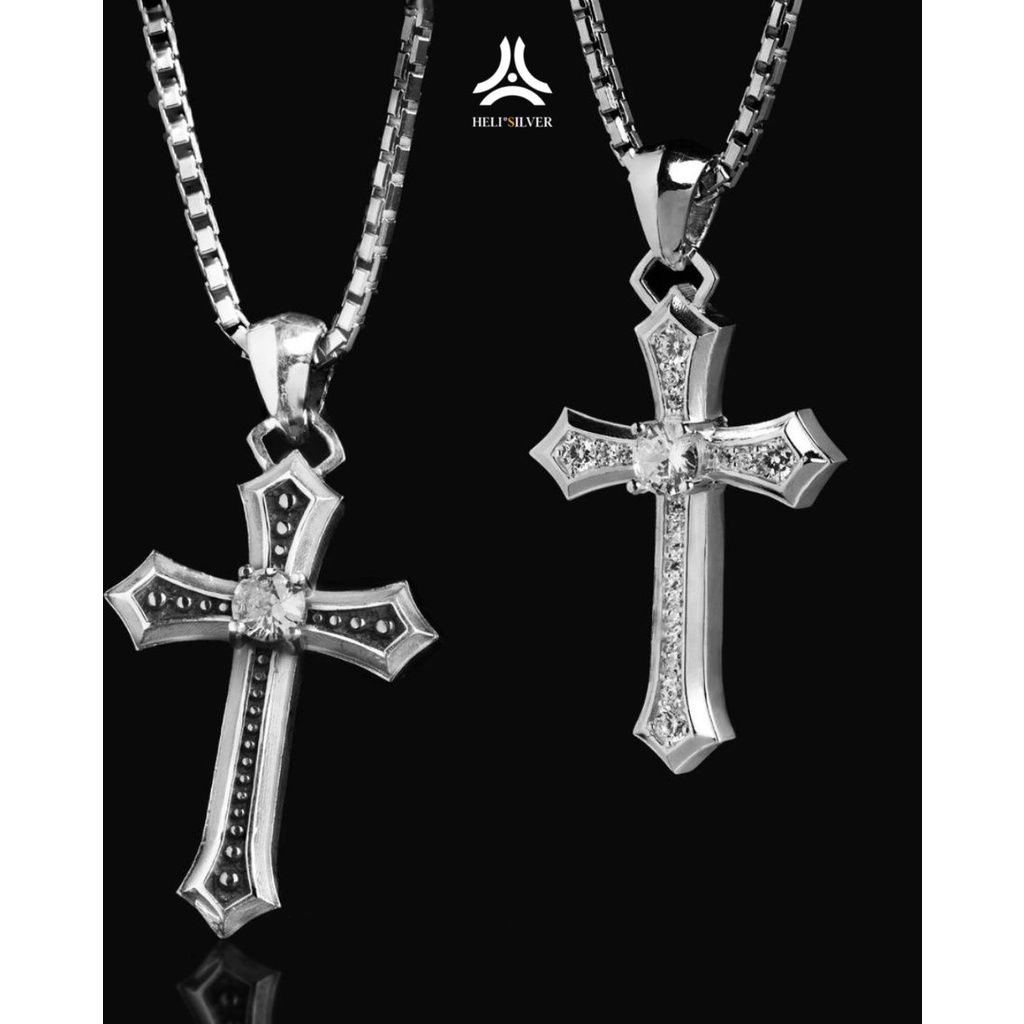 Mặt dây chuyền bạc nam HeliSilver Bling Rome Cross Helios Original S925 DCBN083