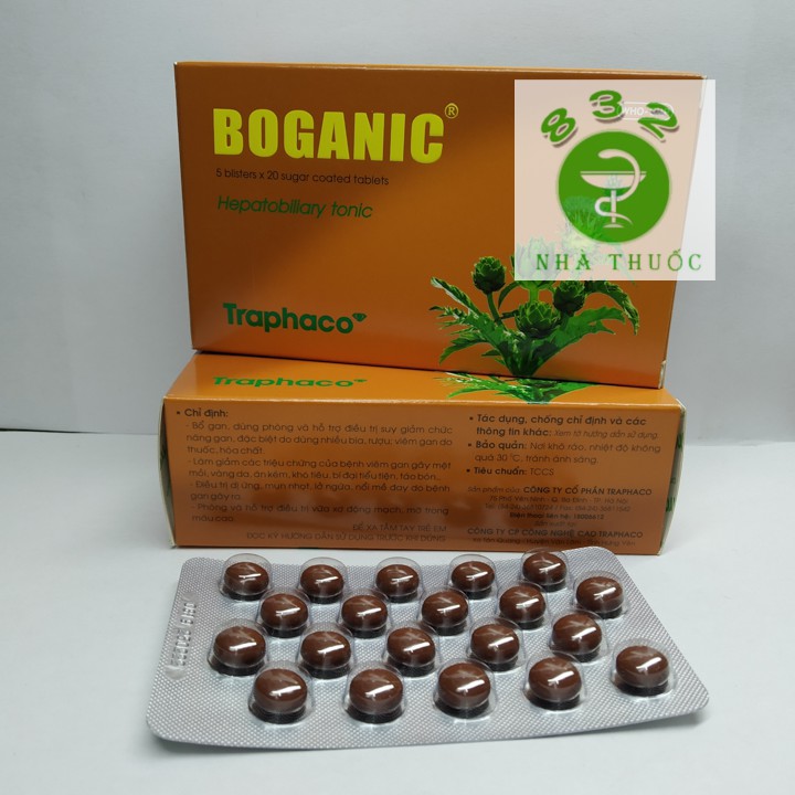 Giải độc gan BOGANIC hộp 100 viên