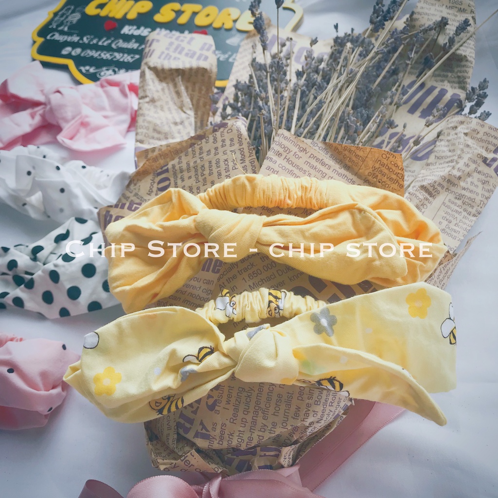 Turban bé gái CHIP STORE Băng đô cho bé handmade nhiều mẫu xinh xắn dễ thương cho bé