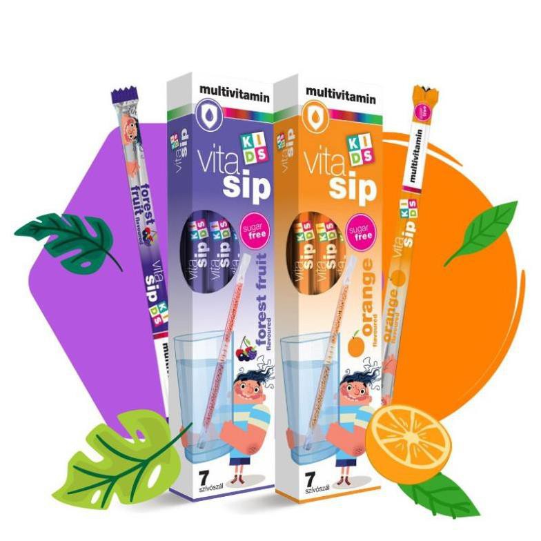 Vitasip Kids -  Multi Vitamin cho Bé - Ống hút diệu kỳ