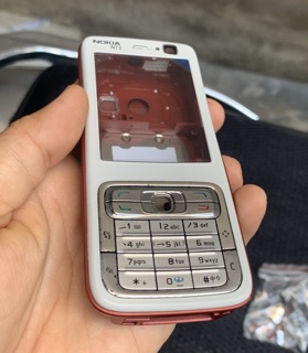 Vỏ Phím sườn Xịn nokia N73 (Trắng,Đỏ)