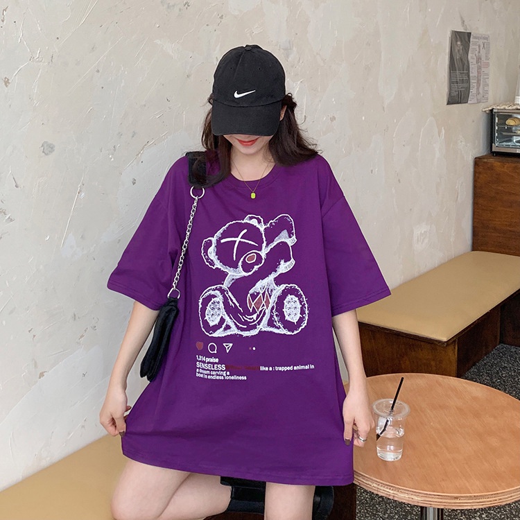 áo thun phông rộng tay lỡ UNISEX nam nữ free size 42-70kg