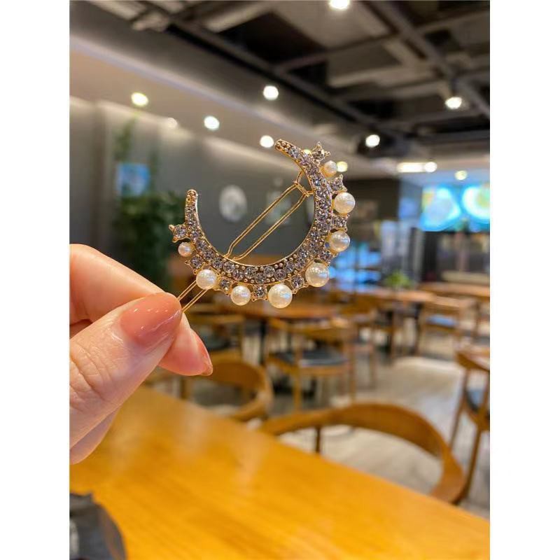 GG Set 5 Kẹp Tóc Hoa Và Nơ Đính Đá Phong Cách Hàn Quốc Siêu Xinh – Dumi Shop