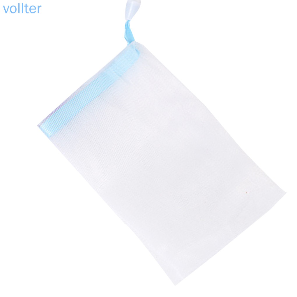 Set 10 Túi Lưới Tạo Bọt Rửa Mặt Màu Sắc Ngẫu Nhiên