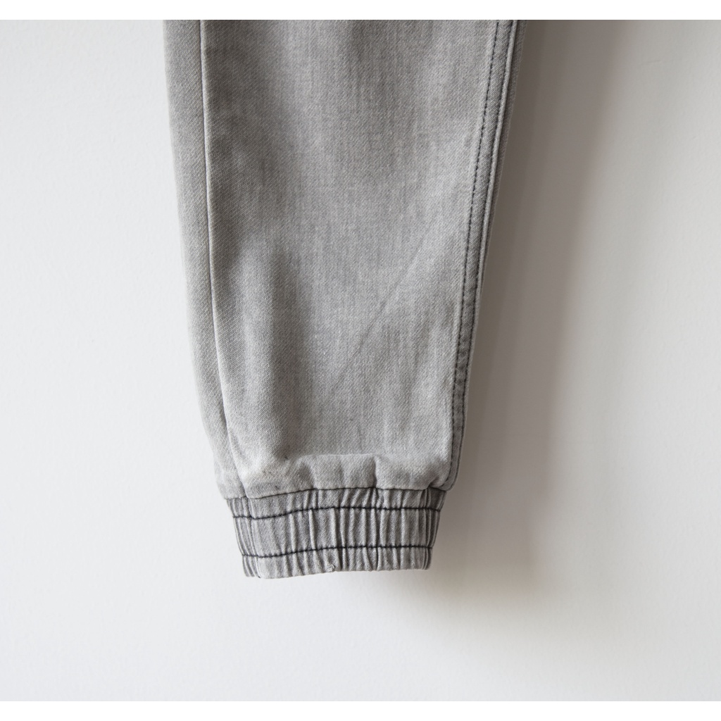 Quần jogger Jean nam co giãn bo gấu năng động Vnline - QJGPB