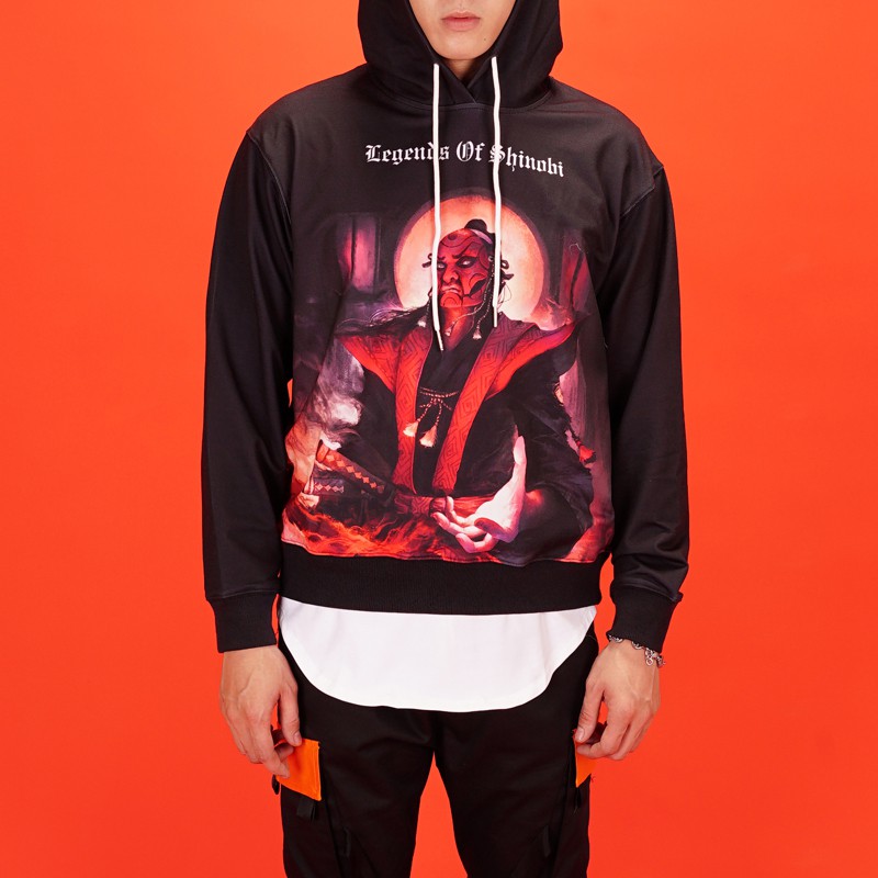 Áo Hoodie MYO Màu Đen Đỏ