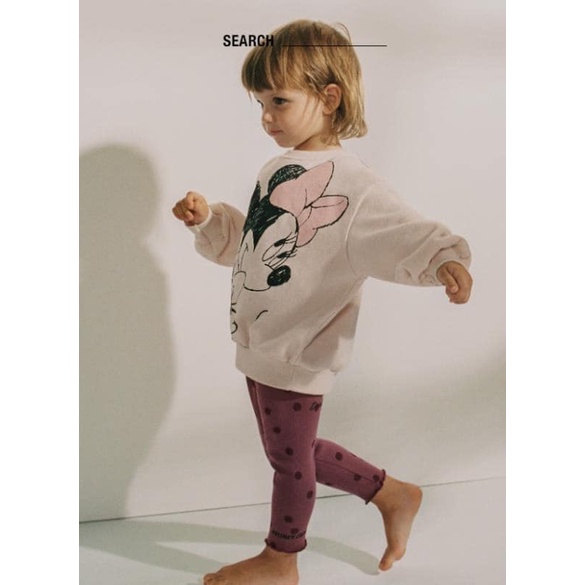Set nỉ Zara kids Mickey bé gái siêu đẹp