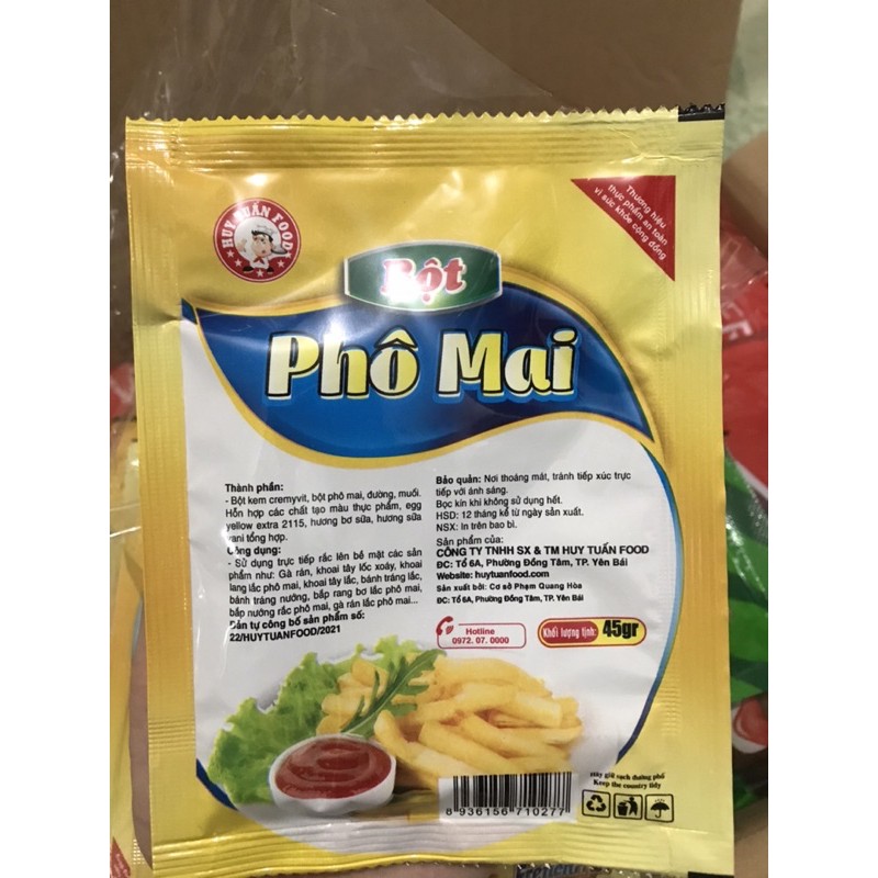 Bột Phô Mai Lắc Hảo Hạng Huy Tuấn Food 45g