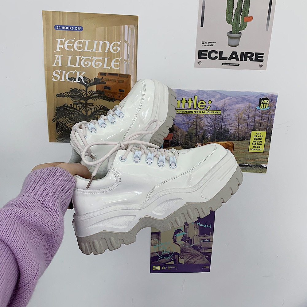 Giày Sneaker đế độn buộc dây nữ | BigBuy360 - bigbuy360.vn