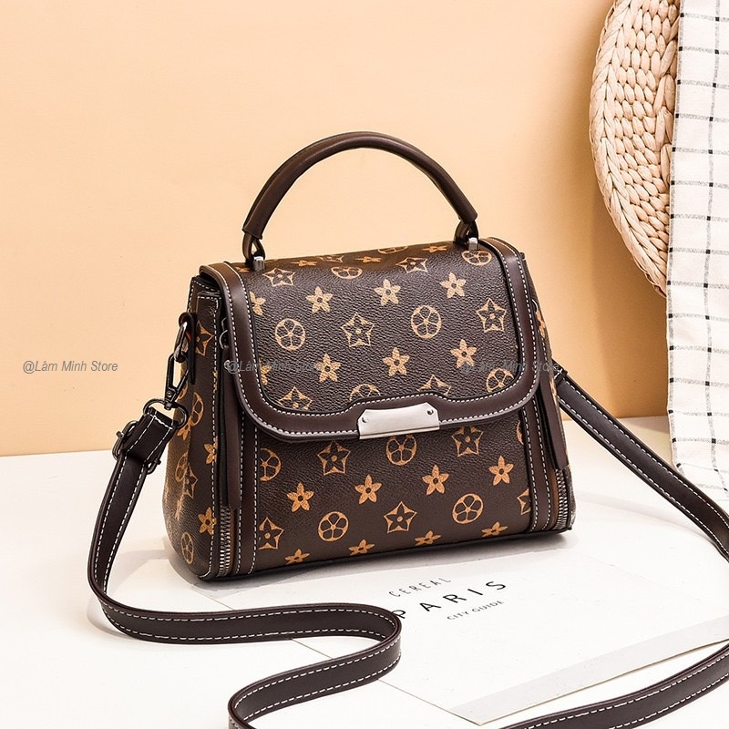 Túi xách nữ mini họa tiết công sở đẹp xẻ khóa thời trang đeo chéo sang trọng giá rẻ QH389