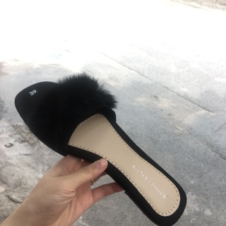 Dép quai ngang lông xù mịn đủ size cho nữ