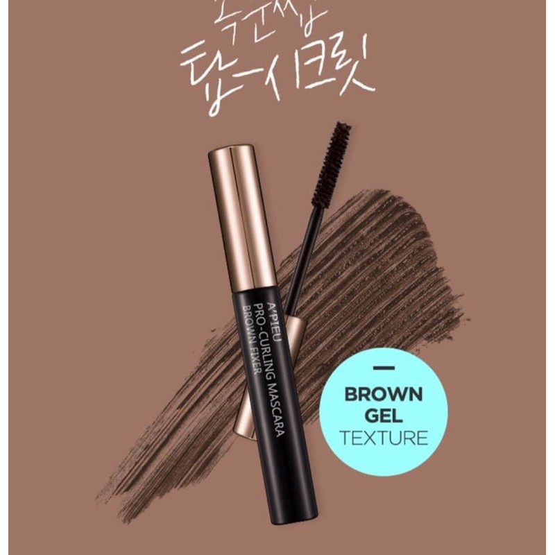 Mascara A’Pieu Pro-Curling Black Fixer màu nâu đen chống trôi