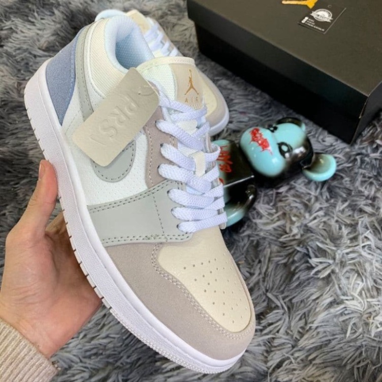 Giày thể thao AIR JORDAN 1 Low Paris thấp cổ màu xám xanh cực đẹp