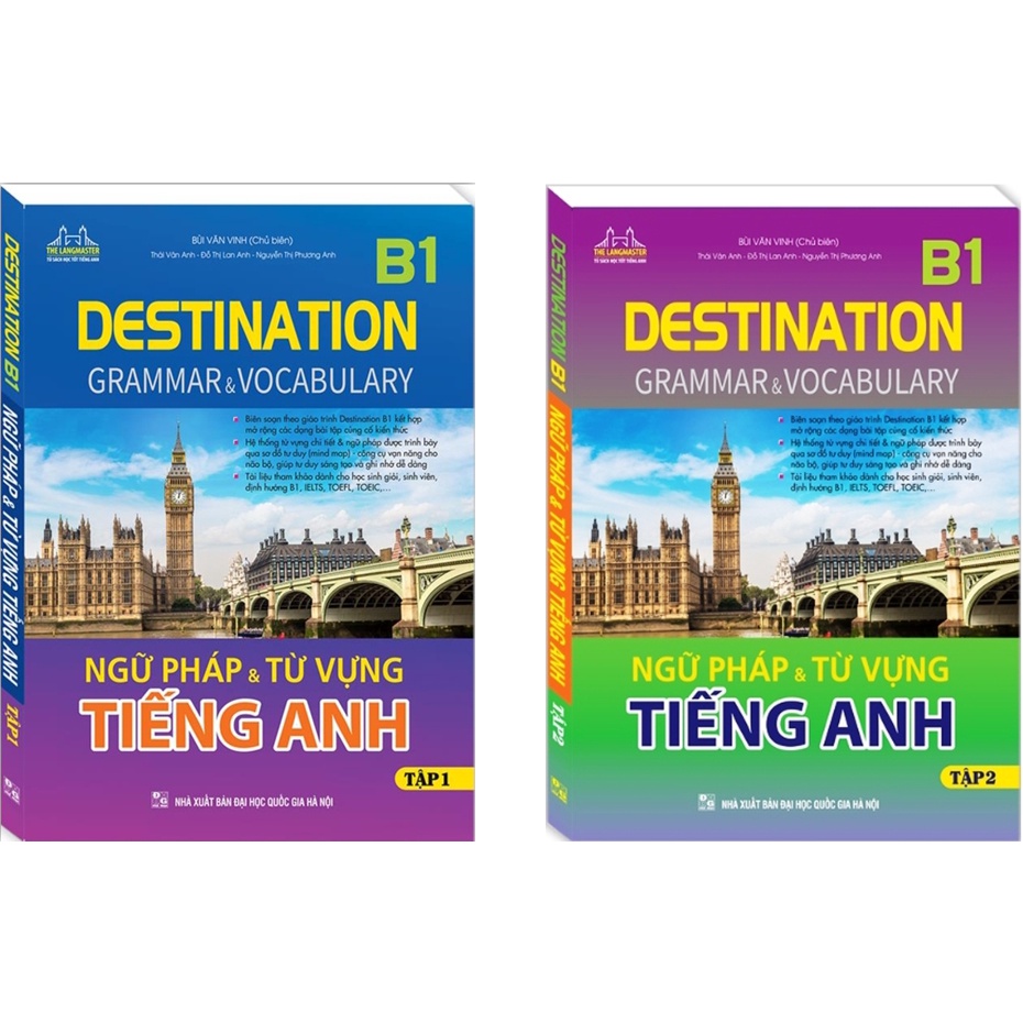 Sách - Combo DESTINATION B1 Ngữ pháp và từ vựng tiếng anh ( T1 - T2 )