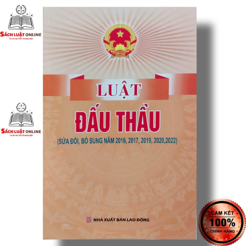 Sách - Luật Đấu thầu (NXB Lao động)