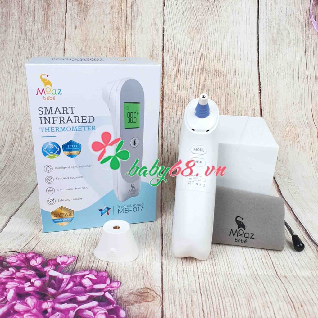 Nhiệt kế hồng ngoại đa năng Moaz Bebe MB-017