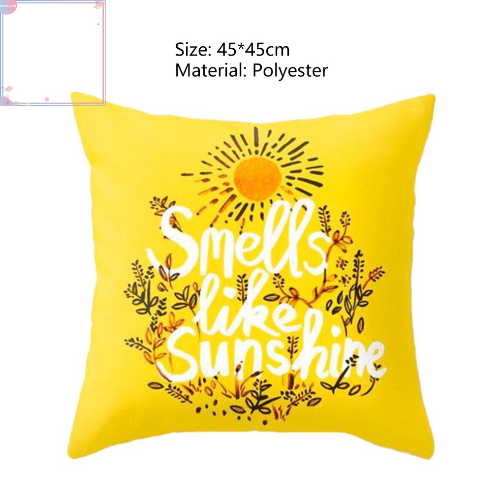 Vỏ gối trang trí in chữ cái gọn nhẹ có thể tháo rời