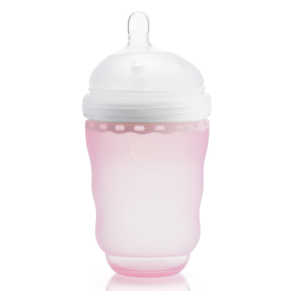 Bình sữa Olababy 240ml - Hồng