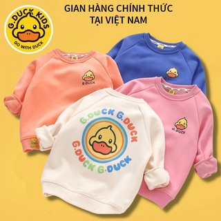 Áo Len Lông Cừu Cổ Chui Cho Bé Trai, Bé Gái 2 Tuổi, 3 Tuổi Cổ Tròn Kiểu In Hoạt Hình Thương Hiệu G.Duck Kids