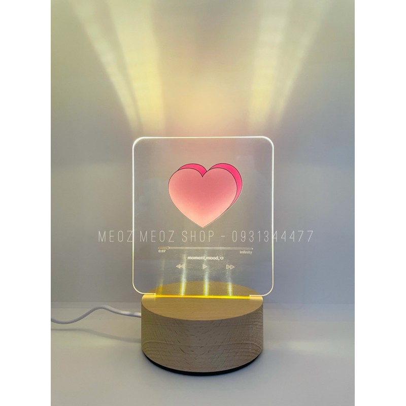 Đèn Ngủ Led 3D siêu dễ thương ( hình thật )
