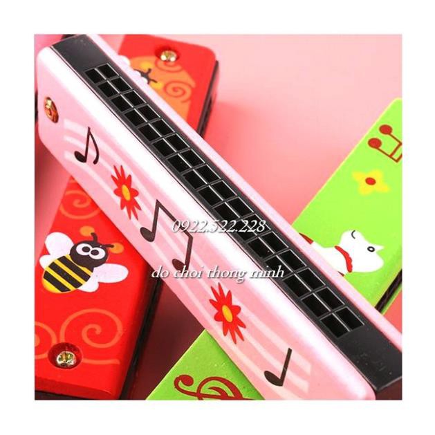 Kèn Harmonica gỗ - đồ chơi âm nhạc cho bé