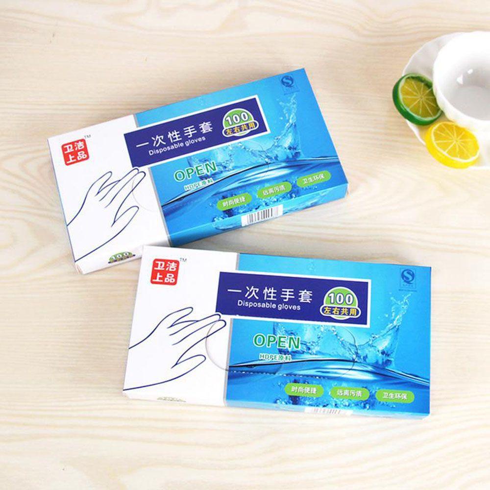 IVORY Găng Tay Dùng Một Lần Bằng PE Trong Suốt Chống Ô Nhiễm Không Chạm