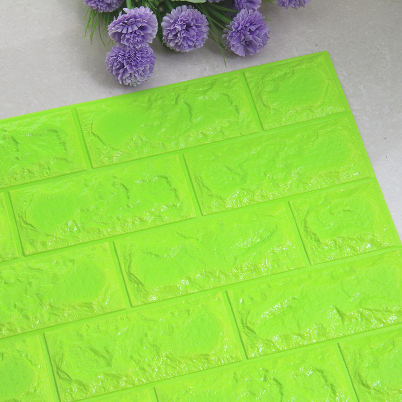 Sticker Dán Tường Giả Gạch 3D Chống Thấm Nước Đẹp Tiện Dụng
