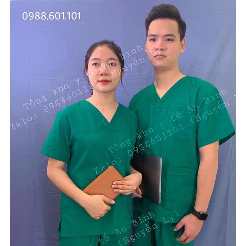 Bộ Scrubs cổ tim phòng mổ,  đồng phục Spa, phòng khám, Bác Sĩ, quần áo phòng mổ, đồng phục phẫu thuật VẢI CAO CẤP | BigBuy360 - bigbuy360.vn