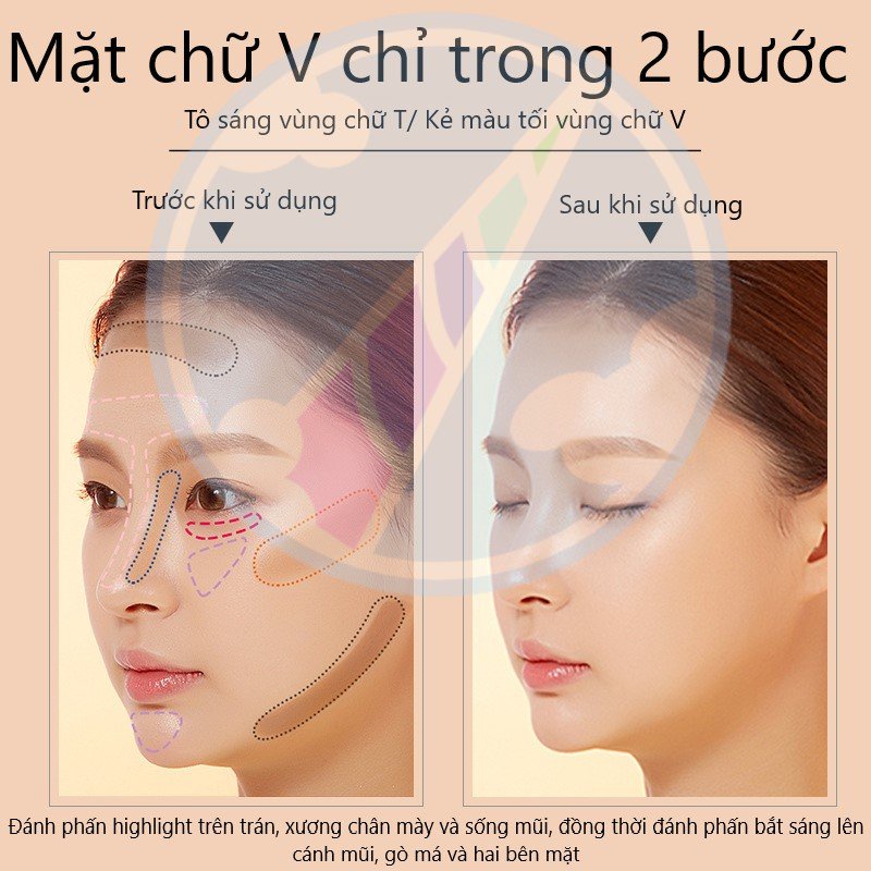 Bút 2 Đầu Tạo Khối & Bắt Sáng MayCreate Contour & Hi-Light Stick