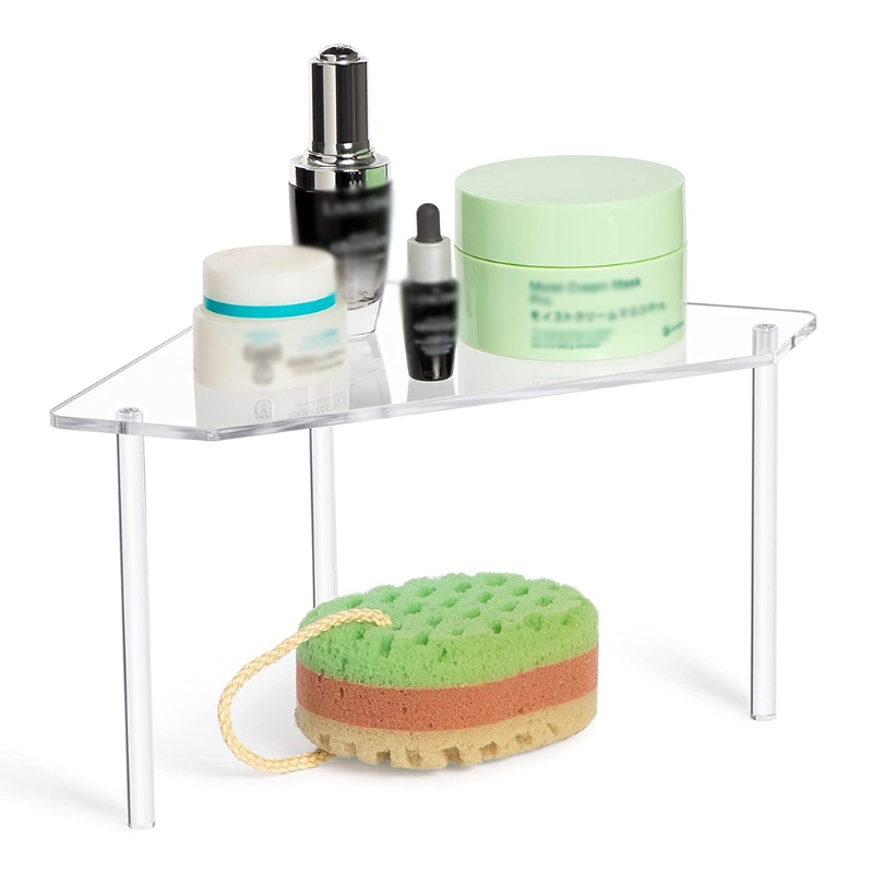 Bộ 2 Kệ Nhựa Acrylic Trong Suốt Đựng Đồ Dùng Nhà Tắm Tiện Dụng