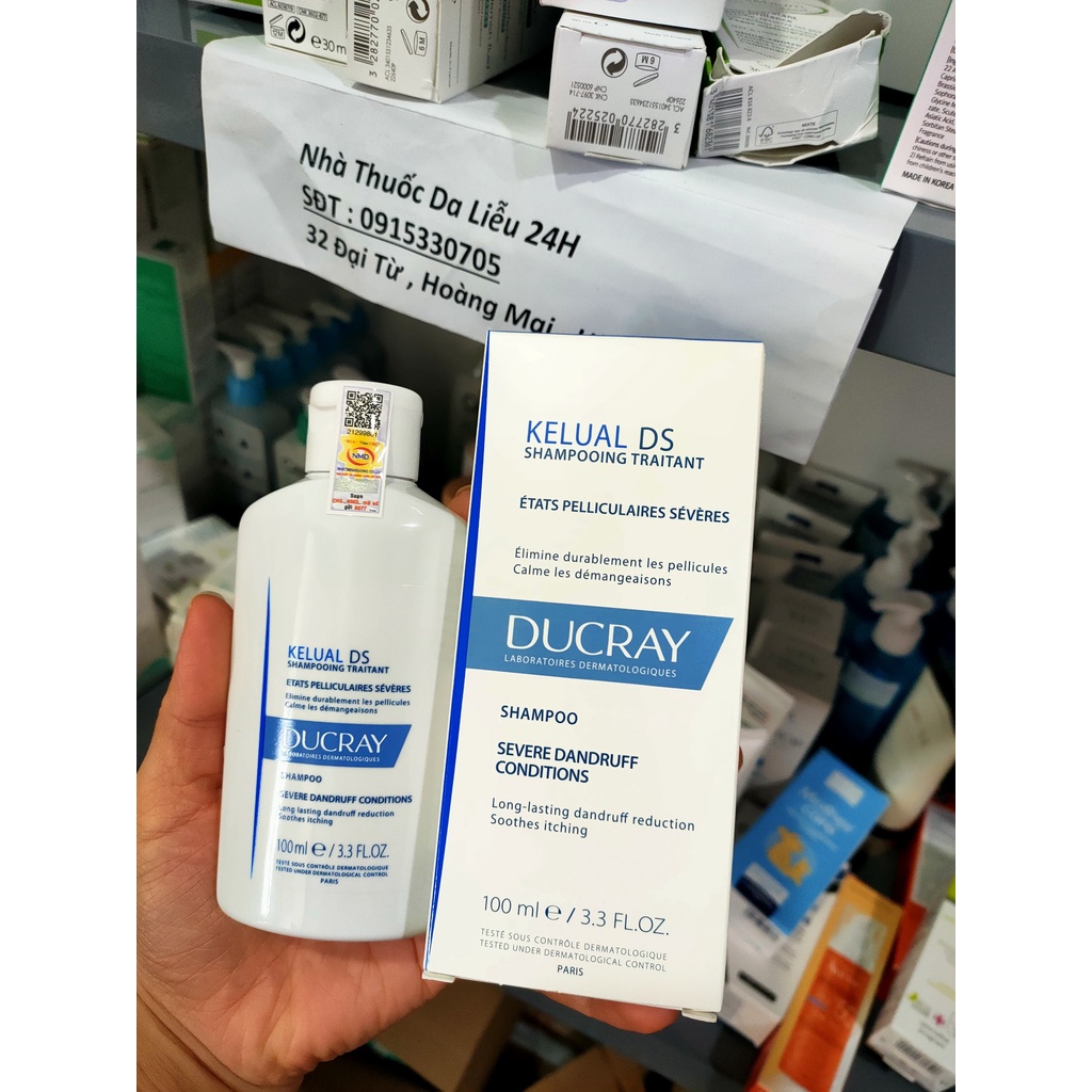 DẦU GỘI GIẢM GÀU DUCRAY KELUAL DS 100ml