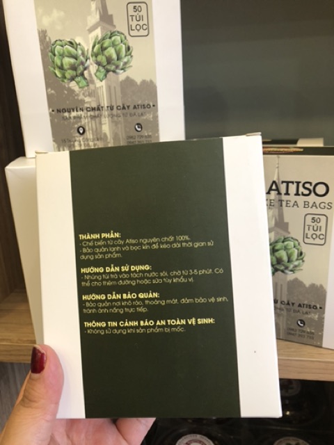 Trà atiso túi lọc- trà atiso nguyên chất - Đặc Sản Đà Lạt - Hoàng Thiên Long Farm  (50túi lọc )