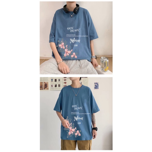 Áo Thun Tay Ngắn Thời Trang Phong Cách Size S-5Xl