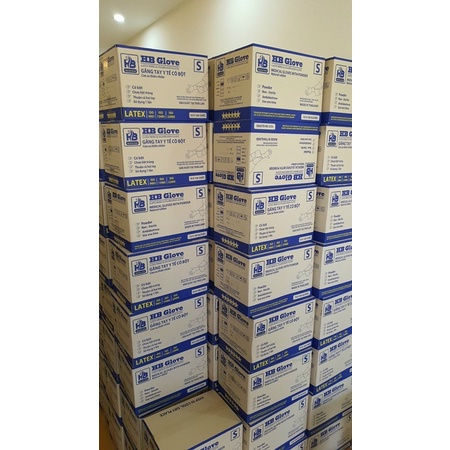 Găng tay y tế ASAP có bột hộp 100 chiếc(50 đôi)