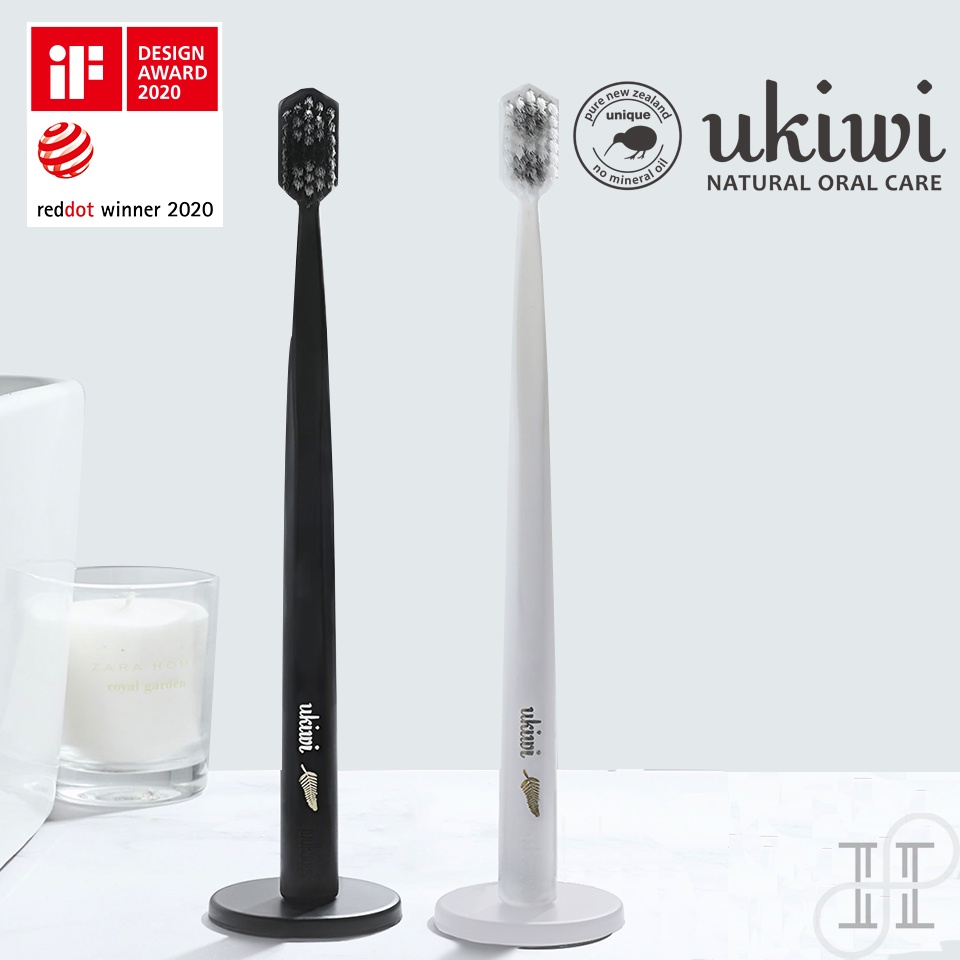 ukiwi Bàn chải đánh răng chống vi khuẩn từ tính I Bàn chải đánh răng mềm I Fine Bristle I Kẹo cao su và răng nhạy cảm