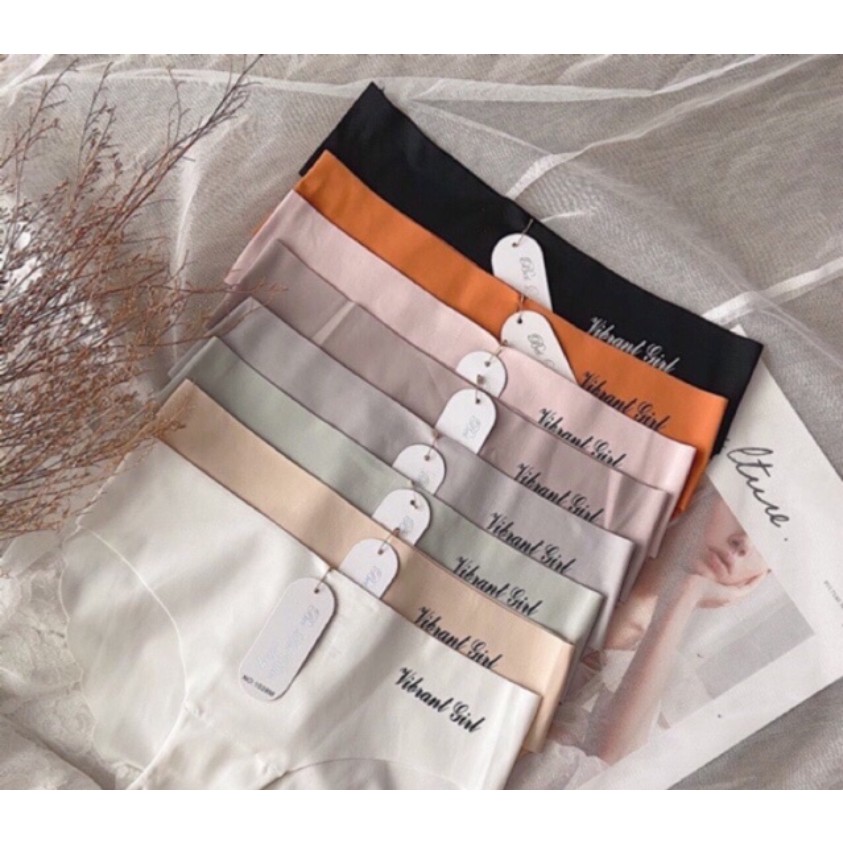 COMBO 5 Quần Lót Nữ Su trơn cao cấp kháng khuẩn không viền mỏng mát xuất nhật LOTNU09