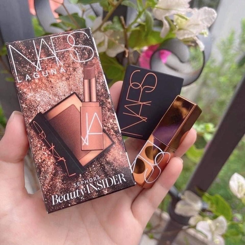 Set trang điểm NARS LAGUNA Limited gồm son dưỡng và tạo khối nars | BigBuy360 - bigbuy360.vn