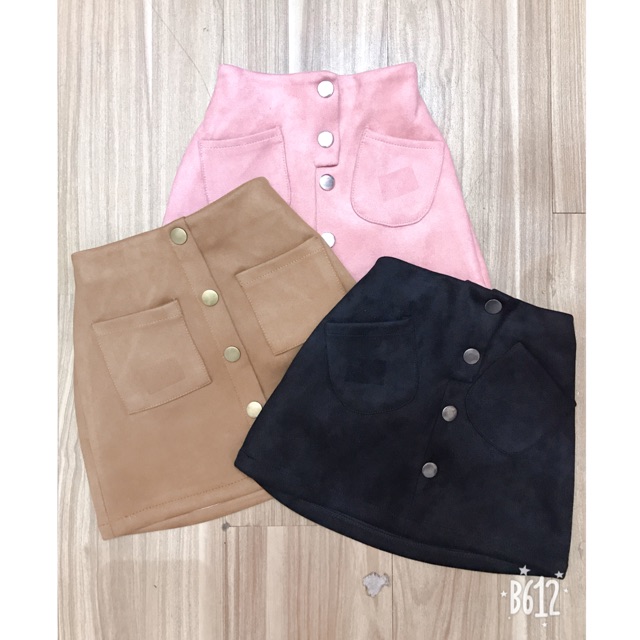 Chân váy da lộn 1-5y