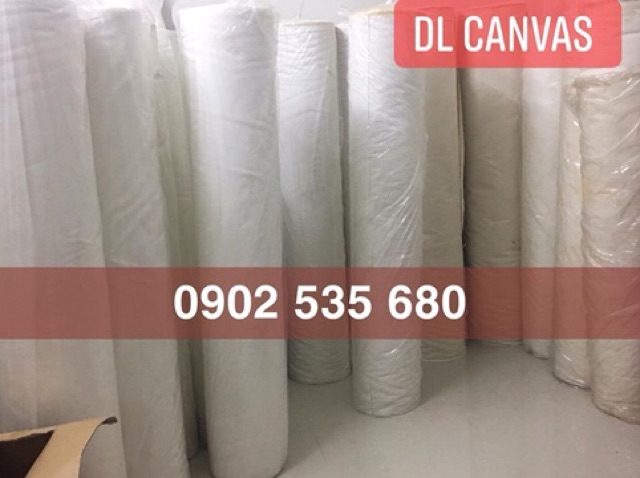 Vải bố canvas trắng - Khổ 1m6 - Sản xuất Túi Vải Bố